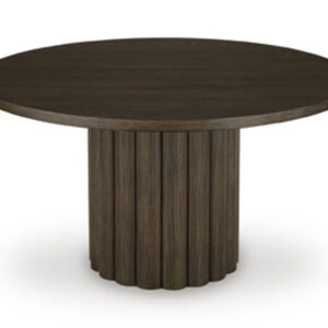 Radkin - Round Dining Room Table - Burnished Brown
