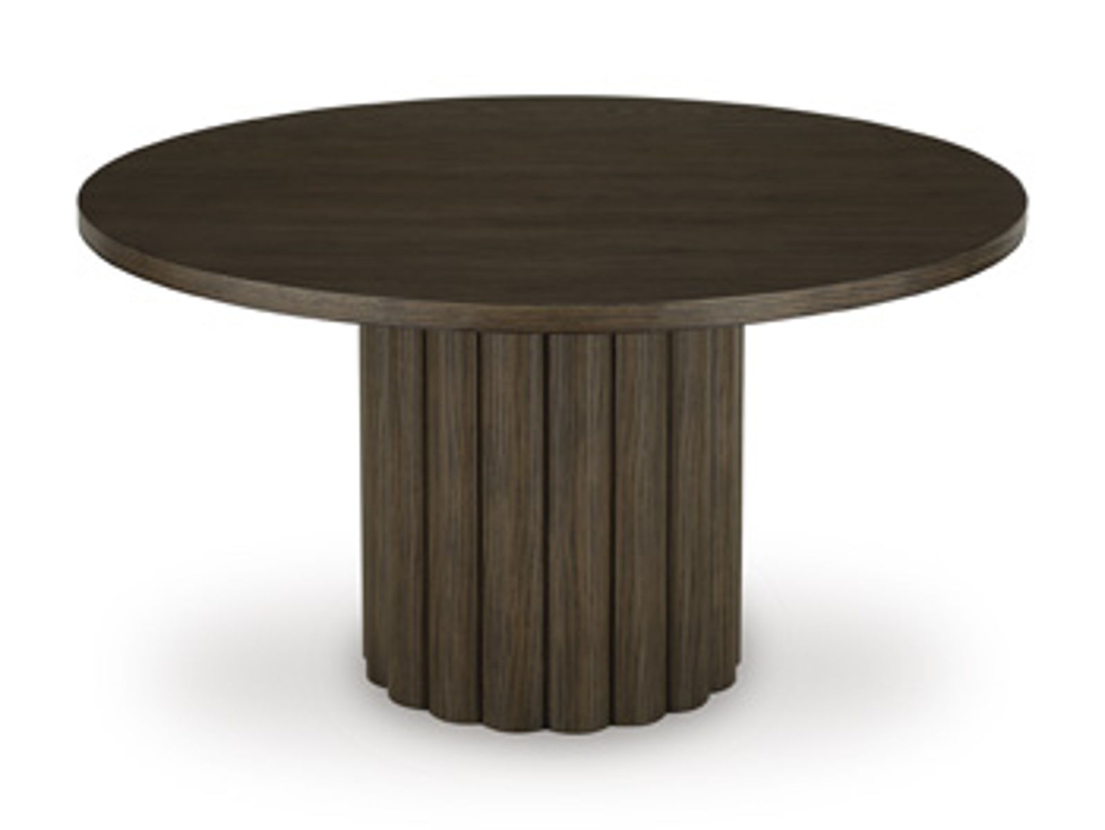 Radkin - Round Dining Room Table - Burnished Brown