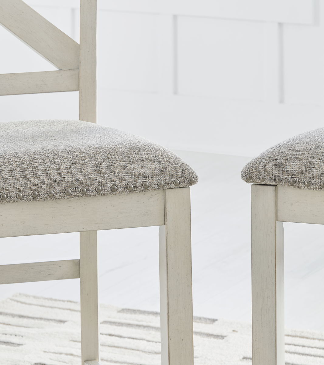 Robbinsdale - Upholstered Barstool (Set of 2) - Antique White - Image 6