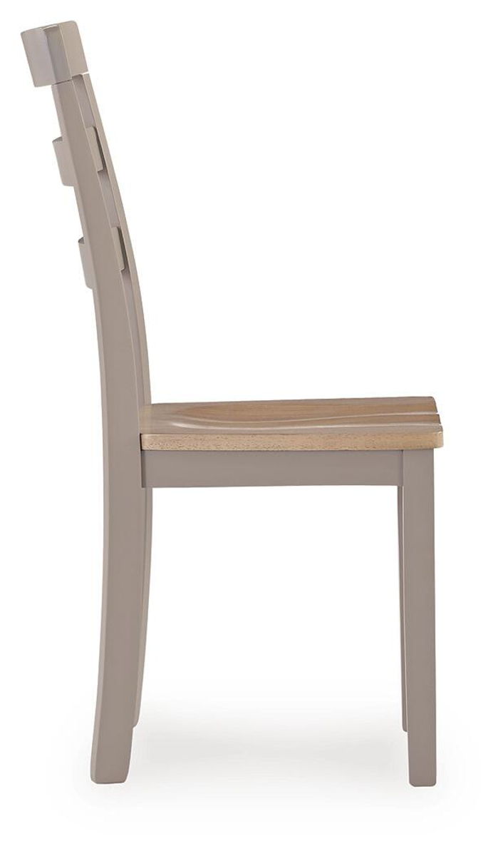 Harperfeld - Dining Room Side Chair (Set of 2) - Natural / Gray - Image 3