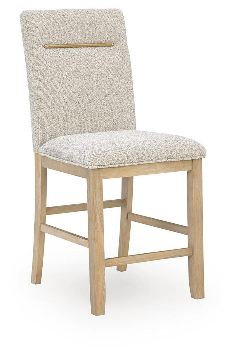 Lasinger - Upholstered Barstool (Set of 2) - Light Brown - Image 6