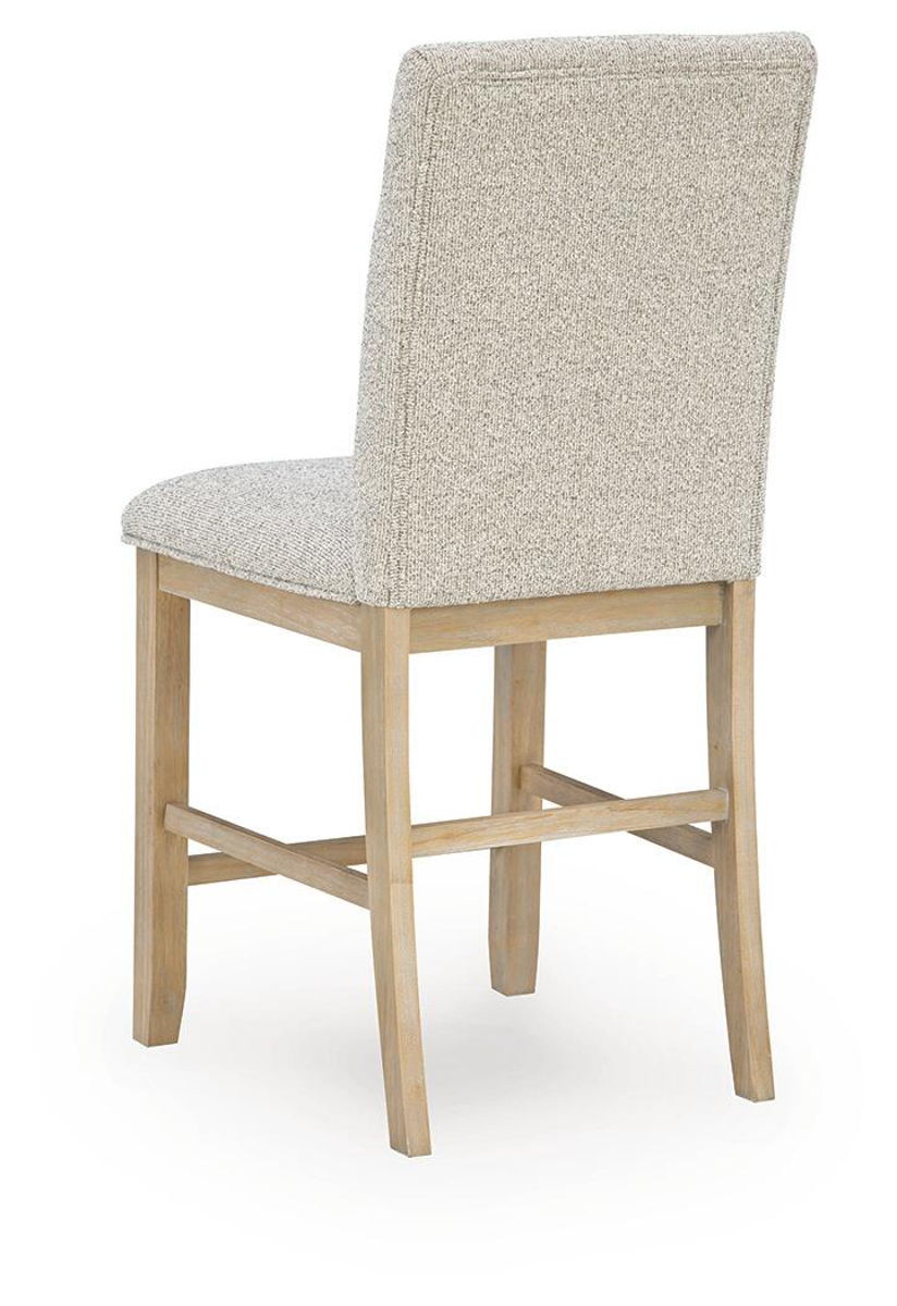 Lasinger - Upholstered Barstool (Set of 2) - Light Brown - Image 3