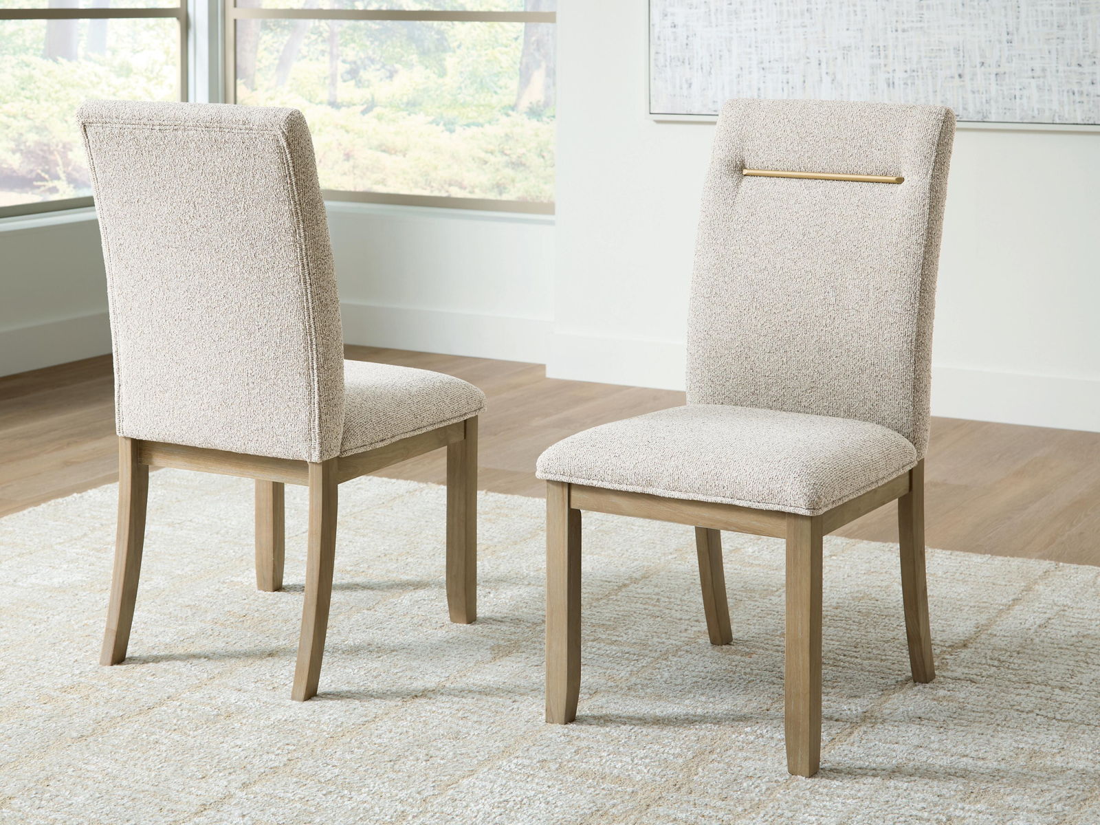 Lasinger - Dining Upholstered Side Chair (Set of 2) - Light Brown - Image 5