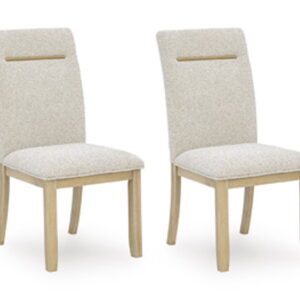 Lasinger - Dining Upholstered Side Chair (Set of 2) - Light Brown