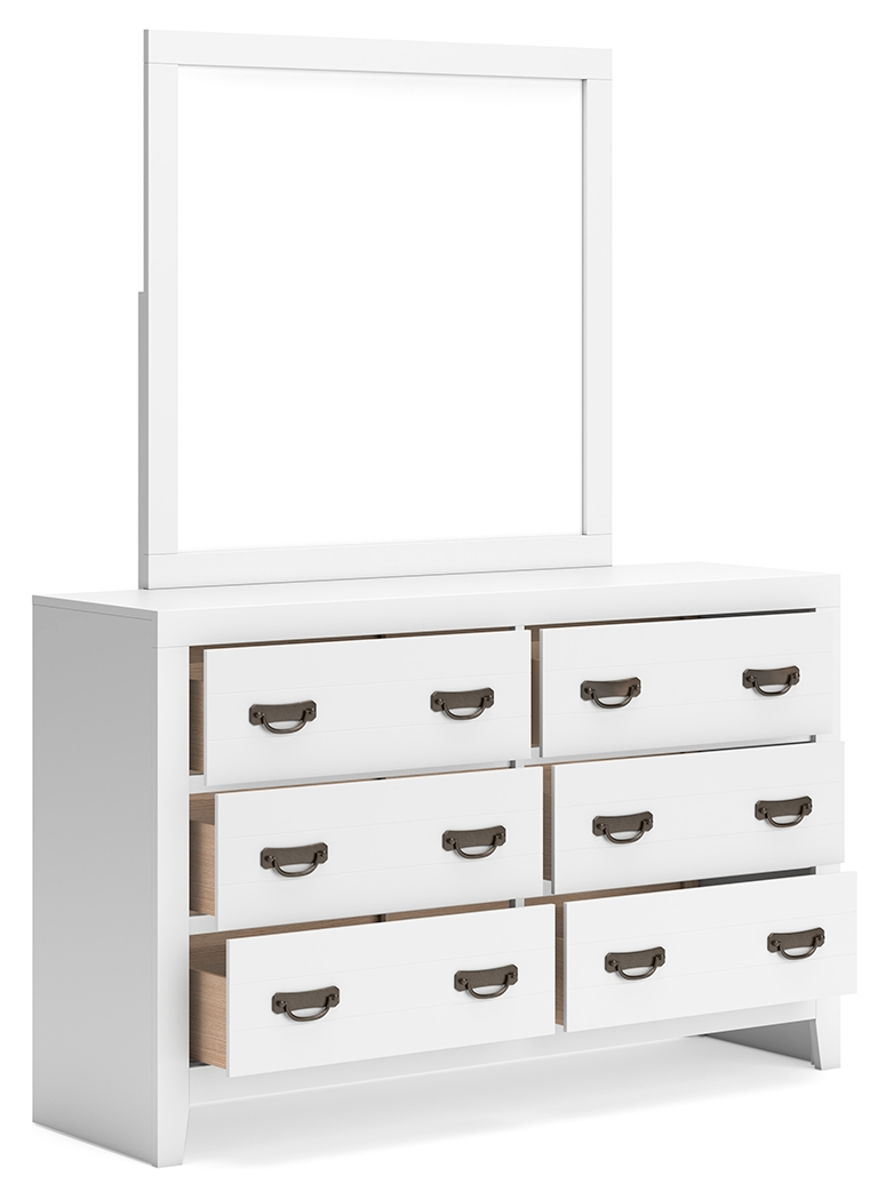 Binterglen - Dresser And Mirror - White - Image 9