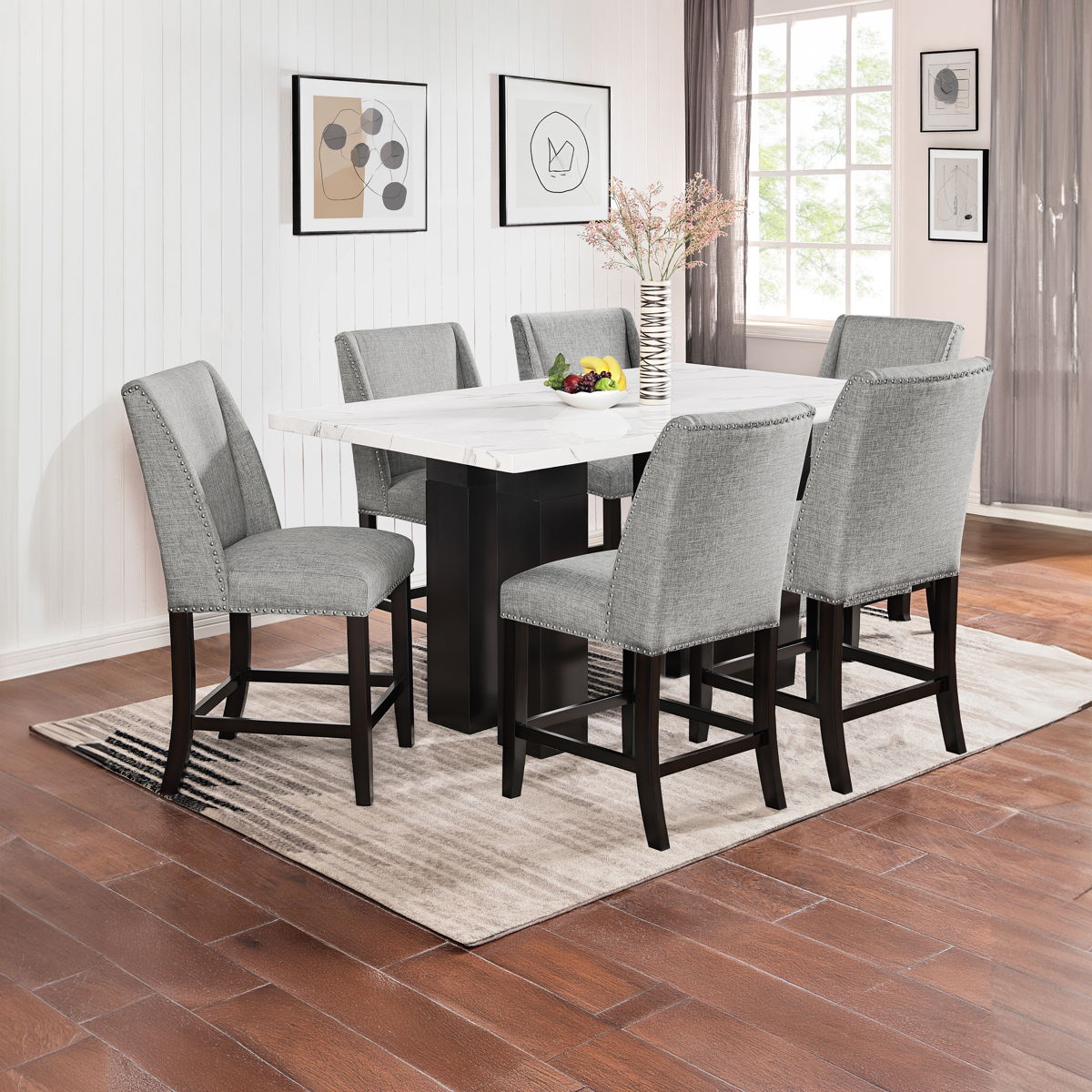 Faust - Adjustable Table Counter Chairs Set - Image 2