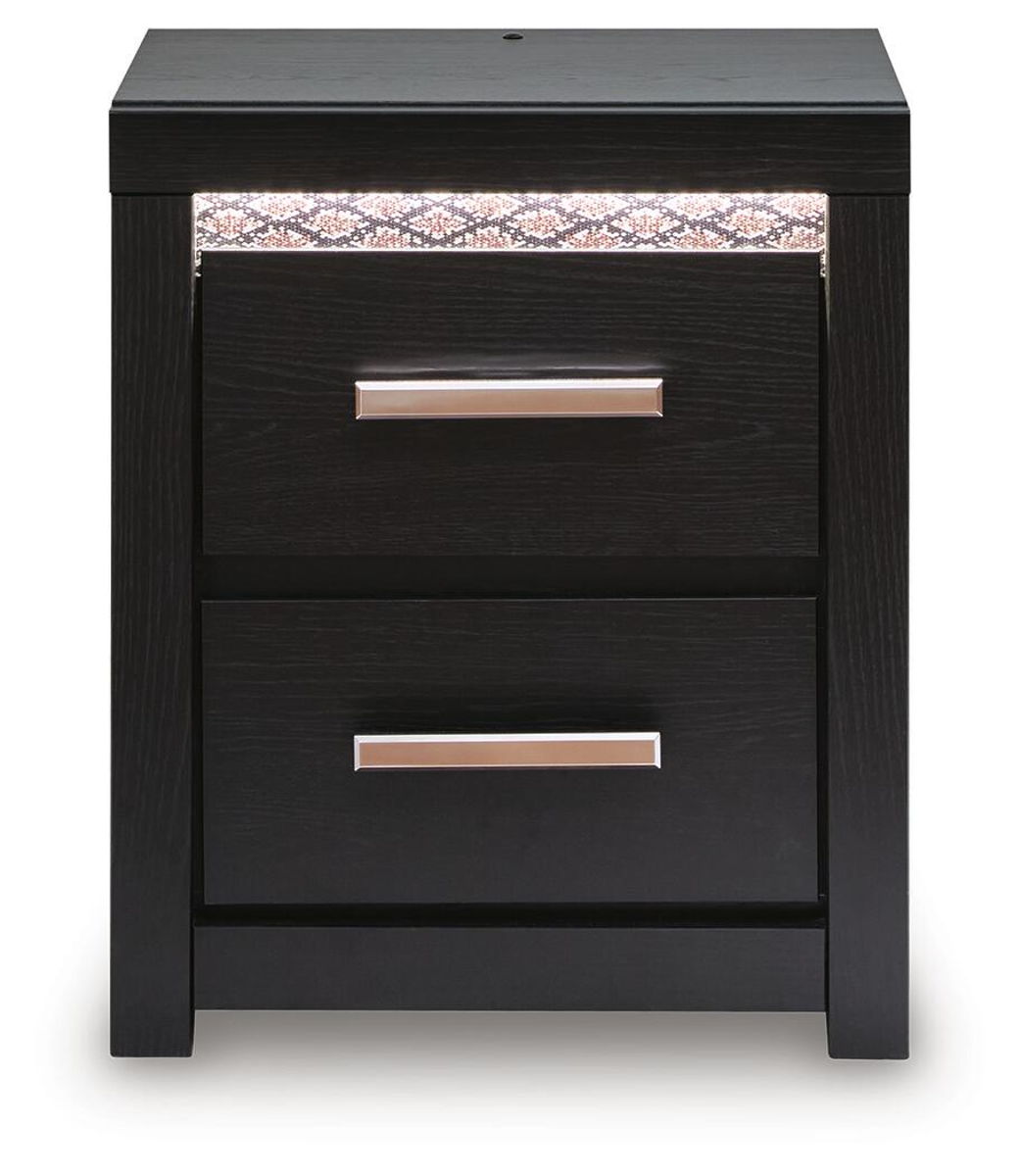 Shoralli - Two Drawer Night Stand - Black - Image 6