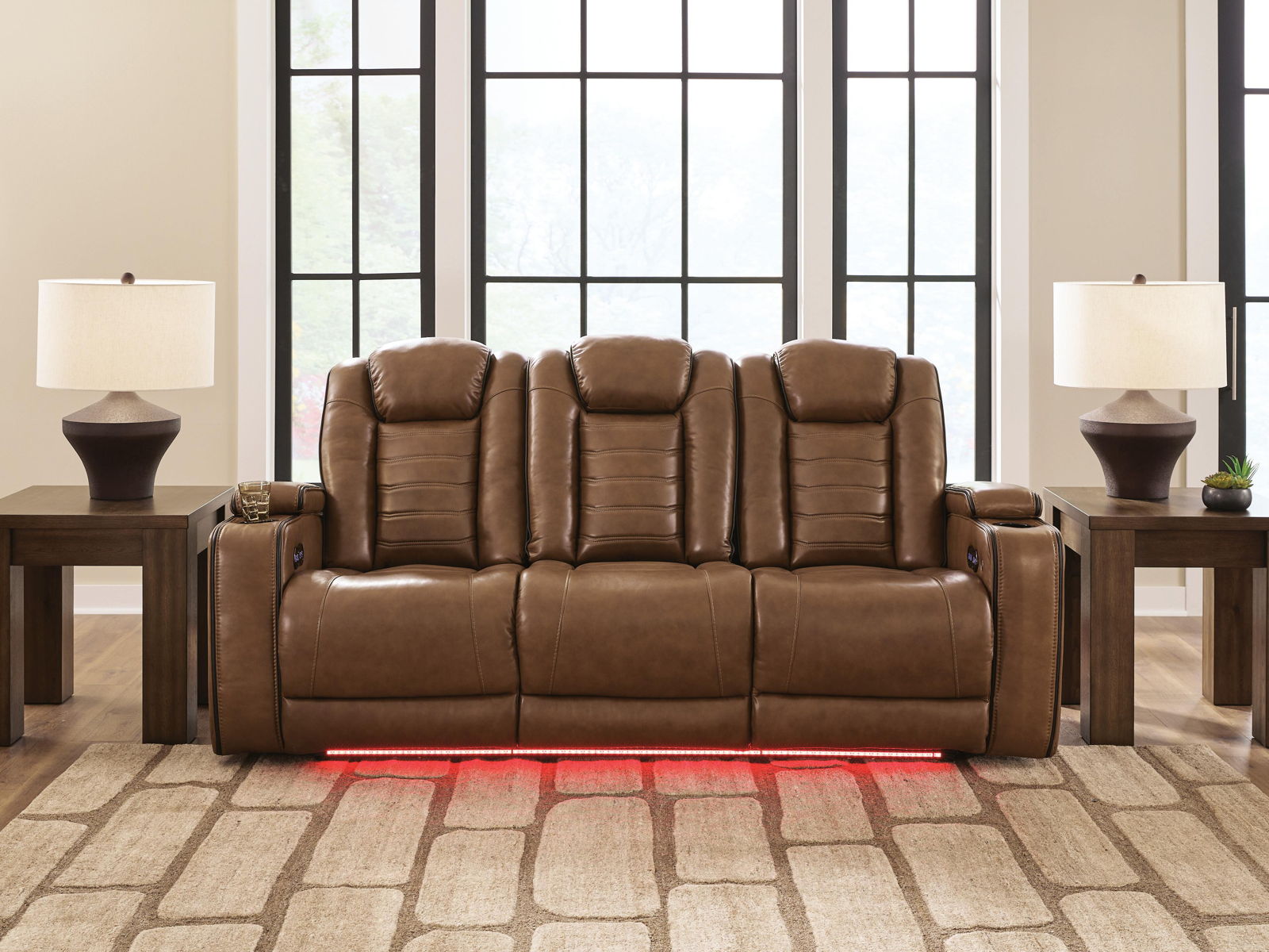Gruaro - Power Reclining Sofa With Adjustable Headrest - Amber - Image 2