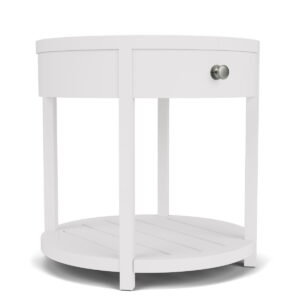 Rosalie - Round End Table - White