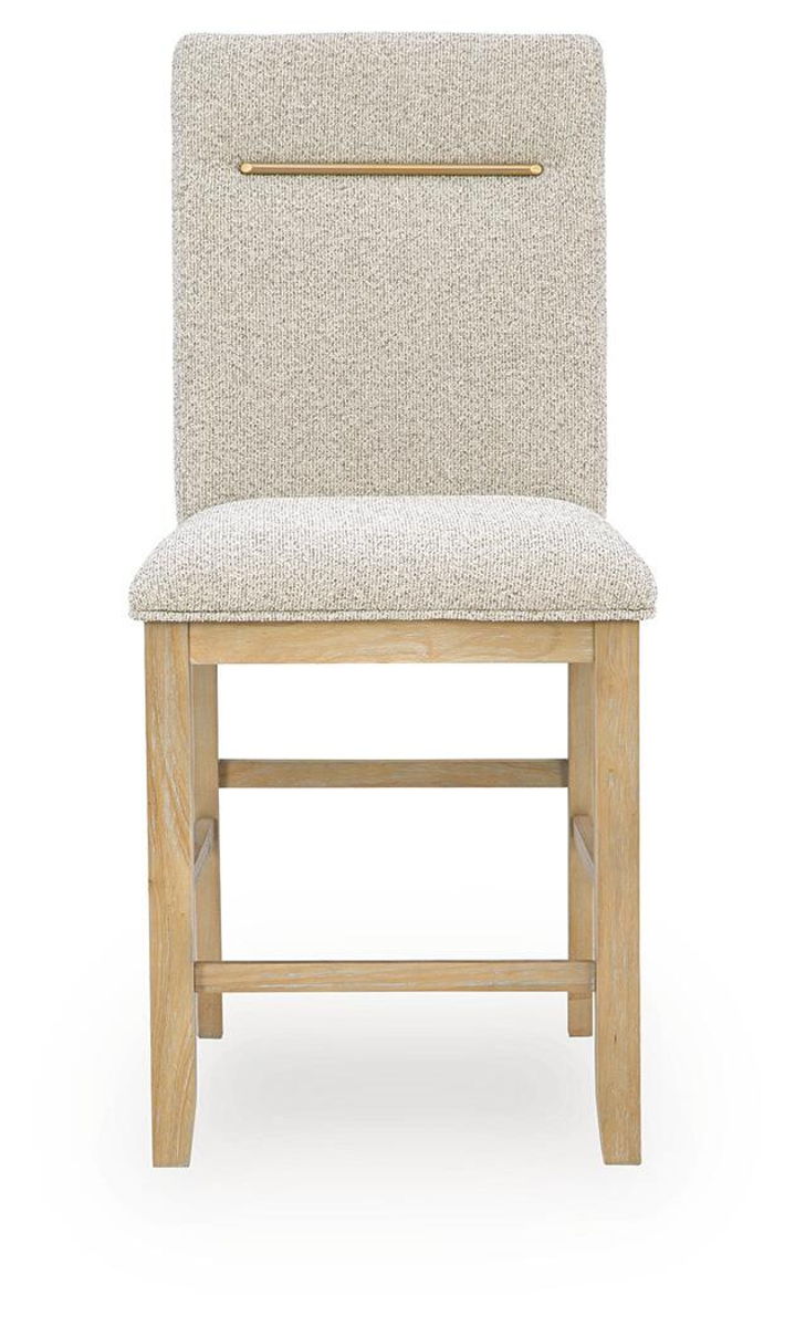 Lasinger - Upholstered Barstool (Set of 2) - Light Brown - Image 5