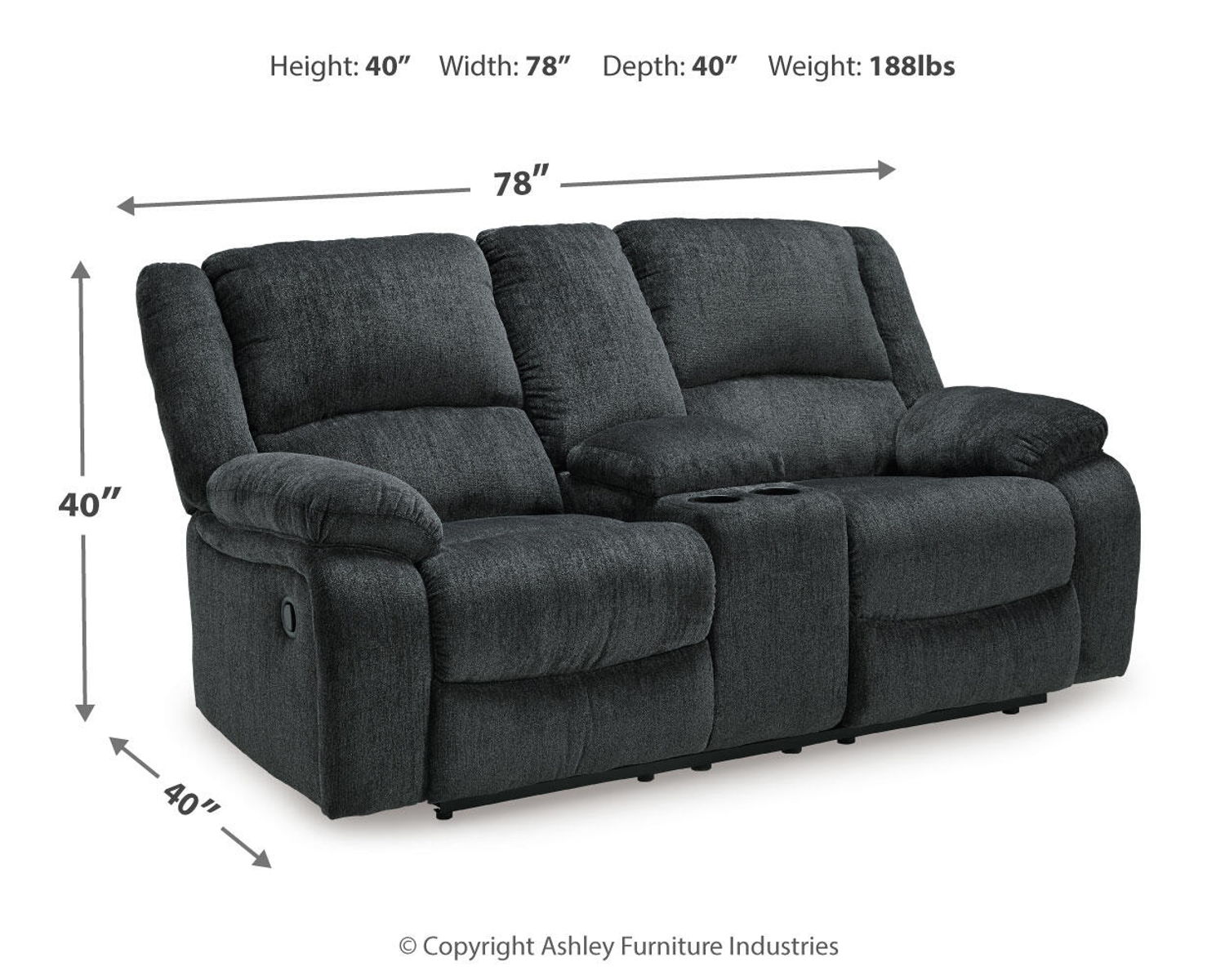 Draycoll - Reclining Loveseat - Image 12