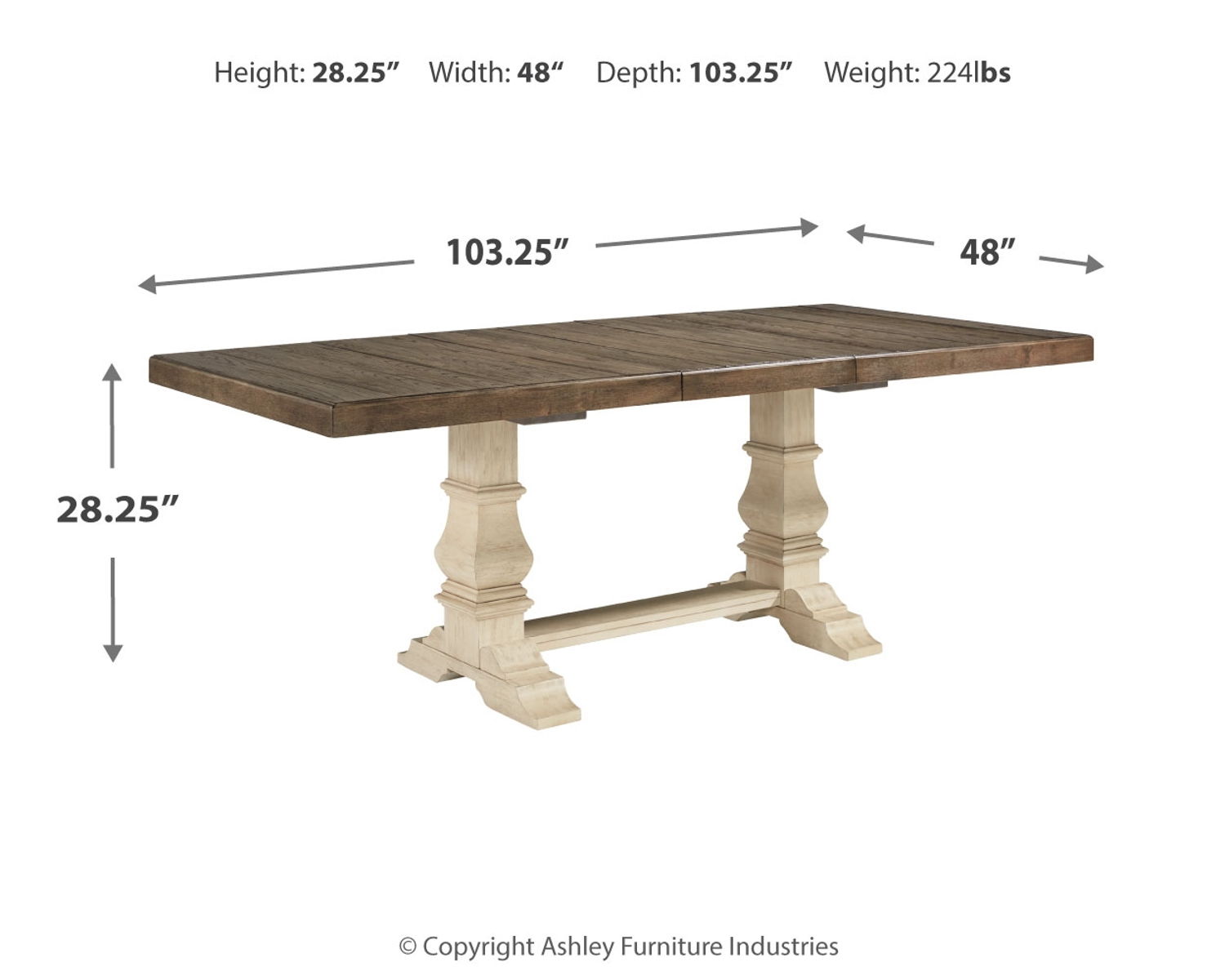 Bolanburg - Extension Dining Table - Brown / Beige - Image 5
