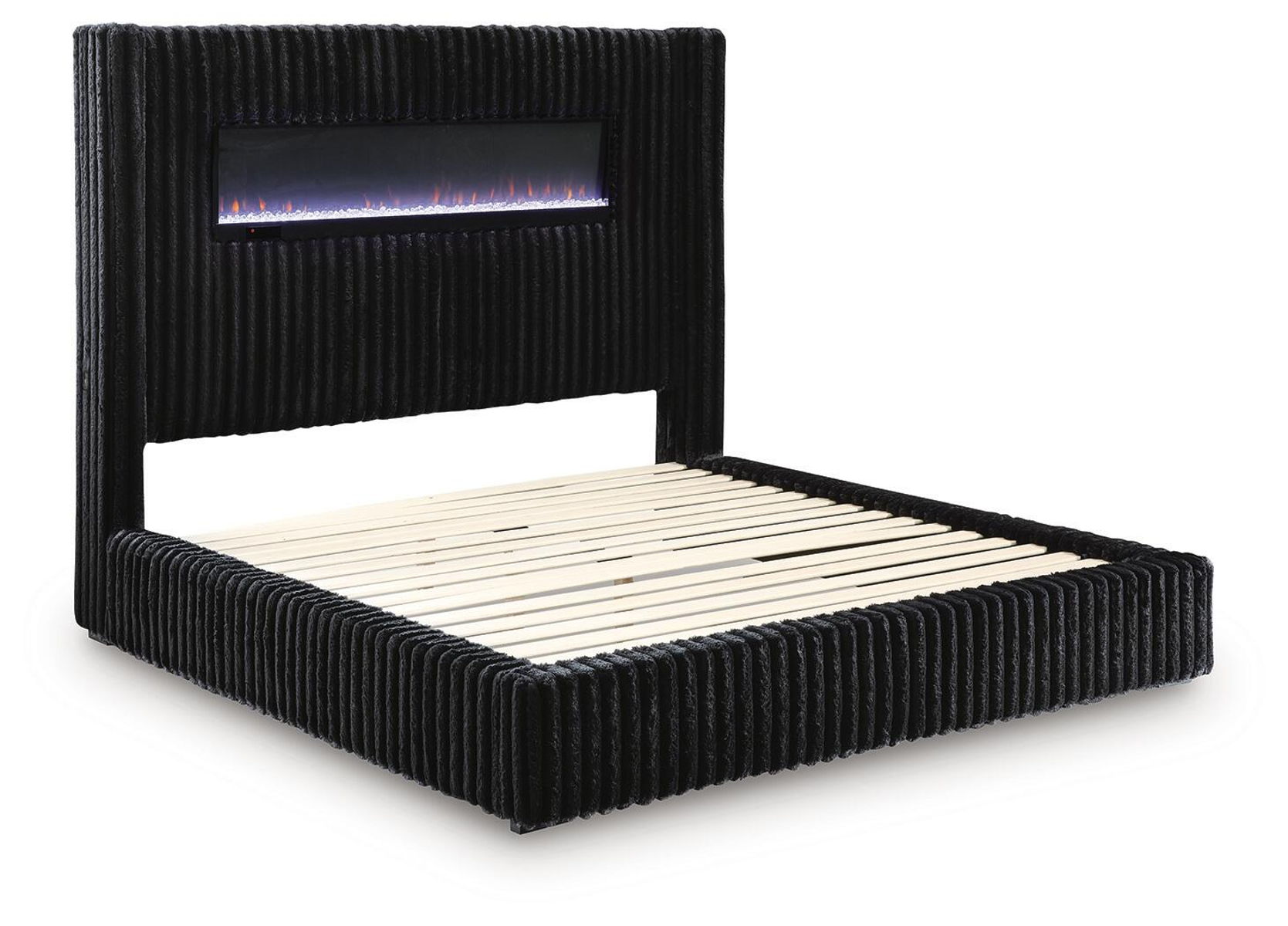 Tayleena - Upholstered Bed With Fireplace And Wireless Audio - Image 3