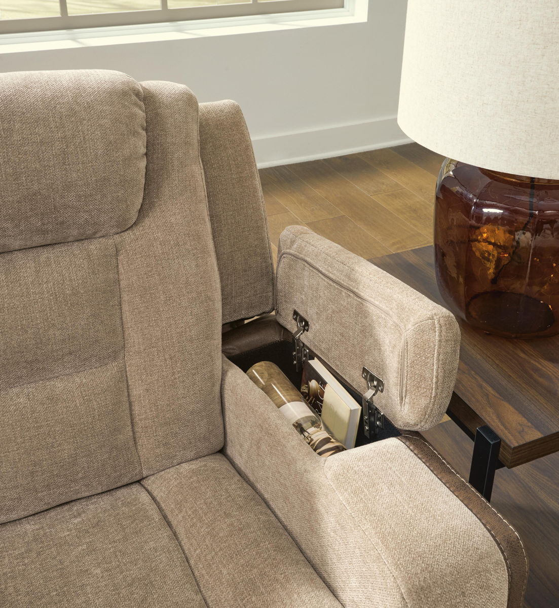 Mixed Motion - Power Reclining Loveseat With Console / Adjustable Headrest - Image 15