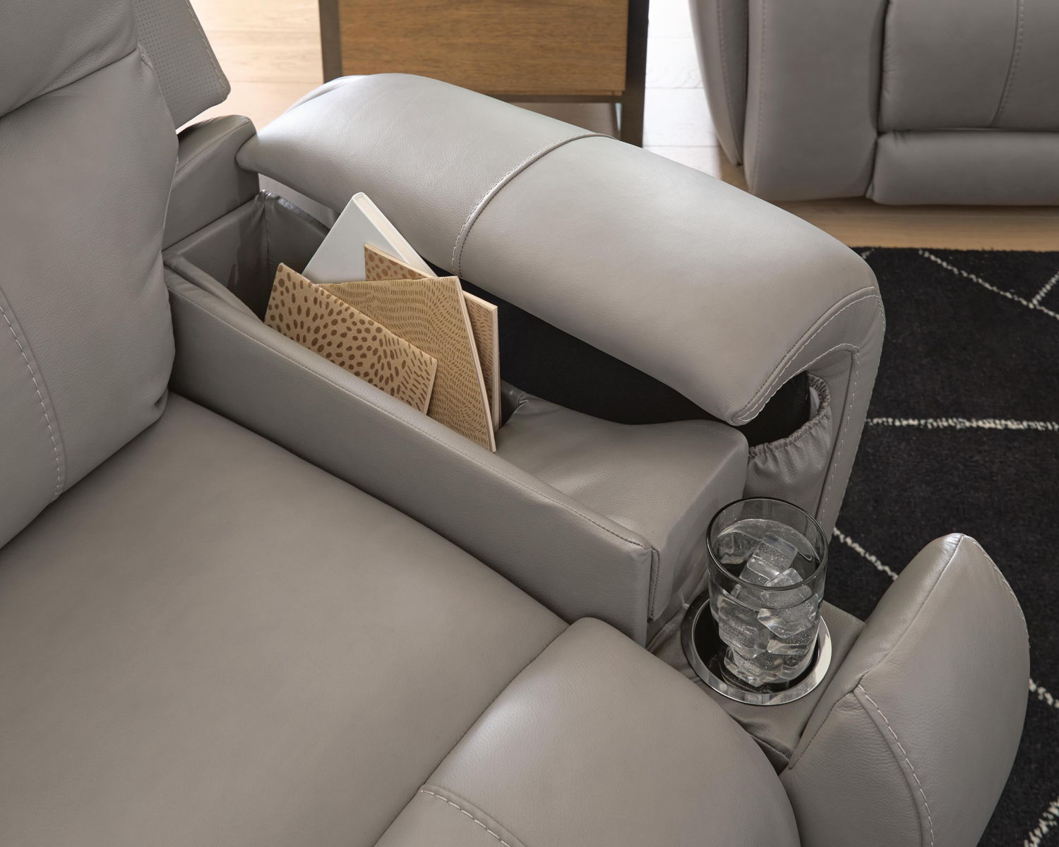 Real Moments - Power Recliner With Audio Seating - Ash - Image 4