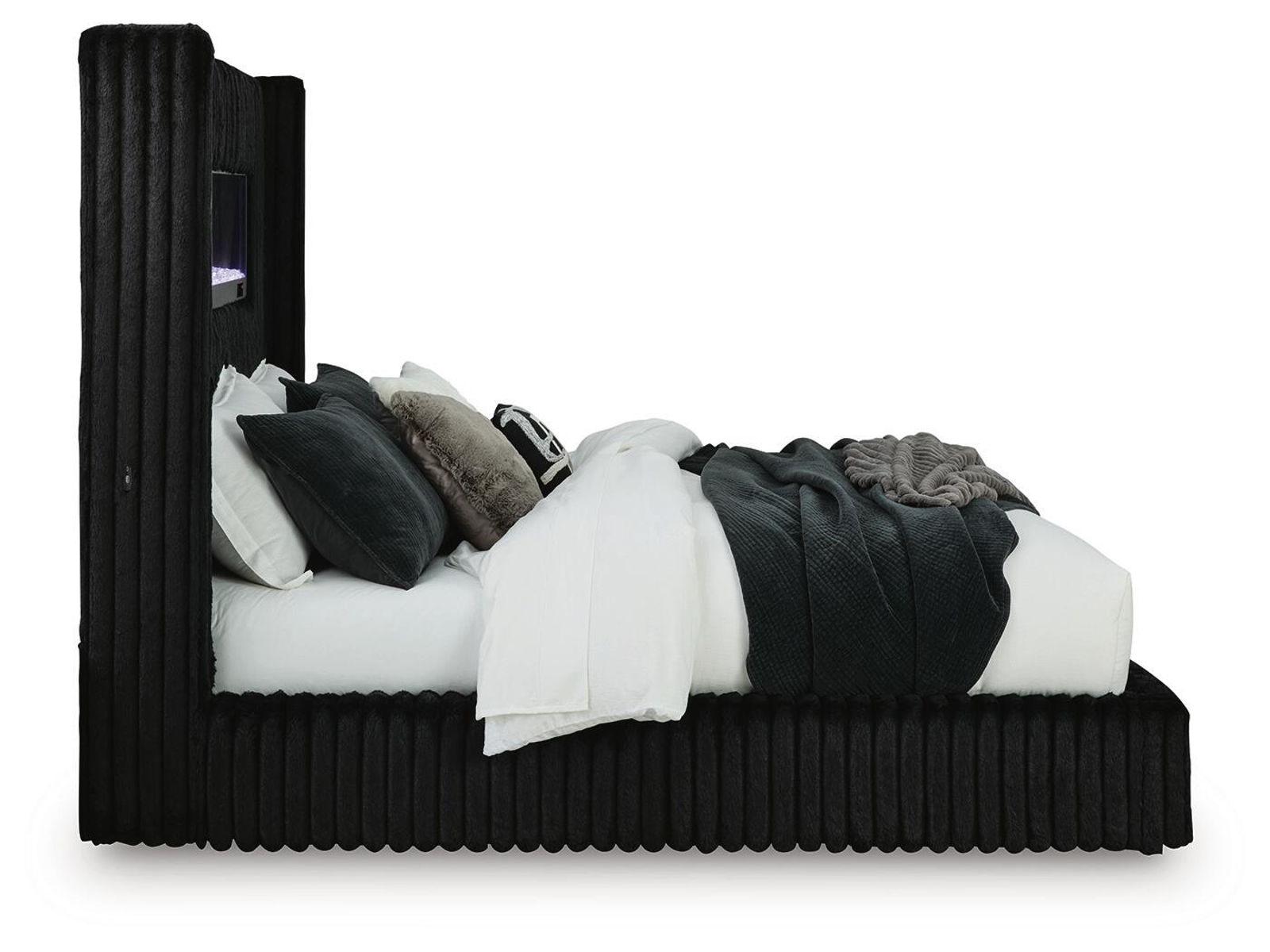 Tayleena - Upholstered Bed With Fireplace And Wireless Audio - Image 14