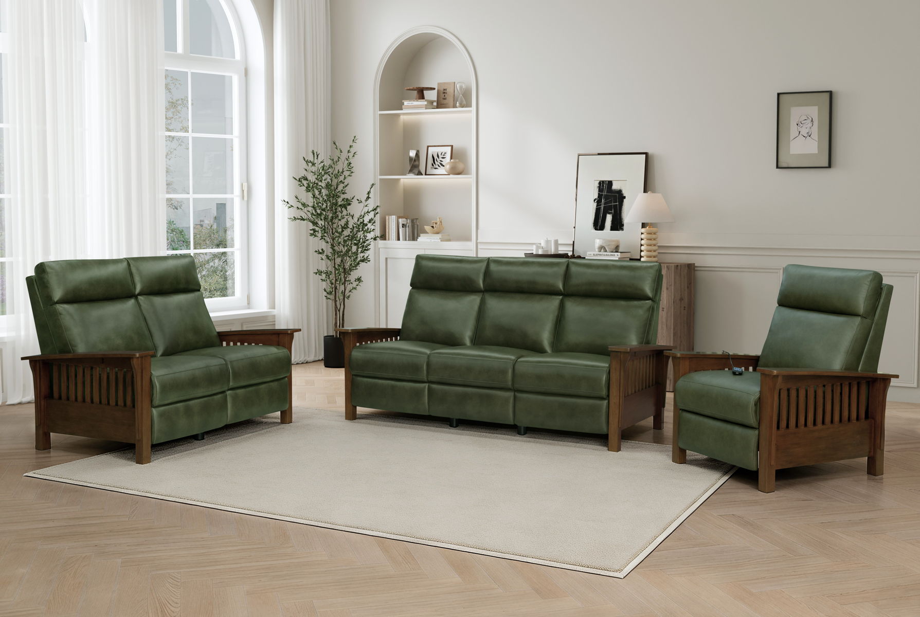 Artisan - Sofa-Recliner With Power, Power Headrest - Image 10