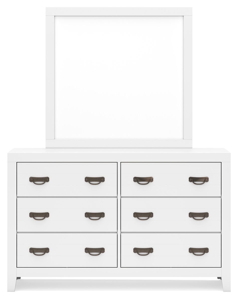 Binterglen - Dresser And Mirror - White - Image 5