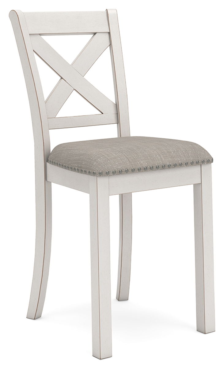 Robbinsdale - Upholstered Barstool (Set of 2) - Antique White - Image 4