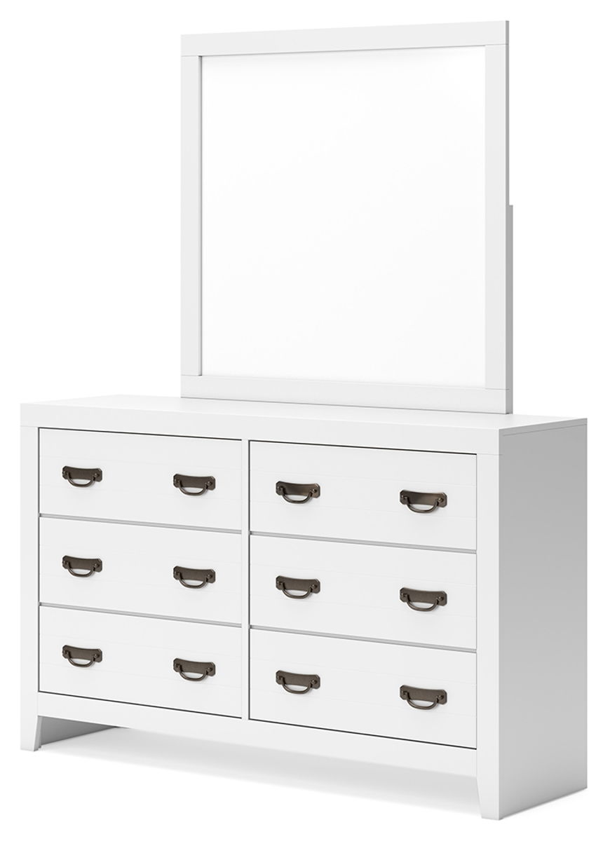 Binterglen - Dresser And Mirror - White - Image 2