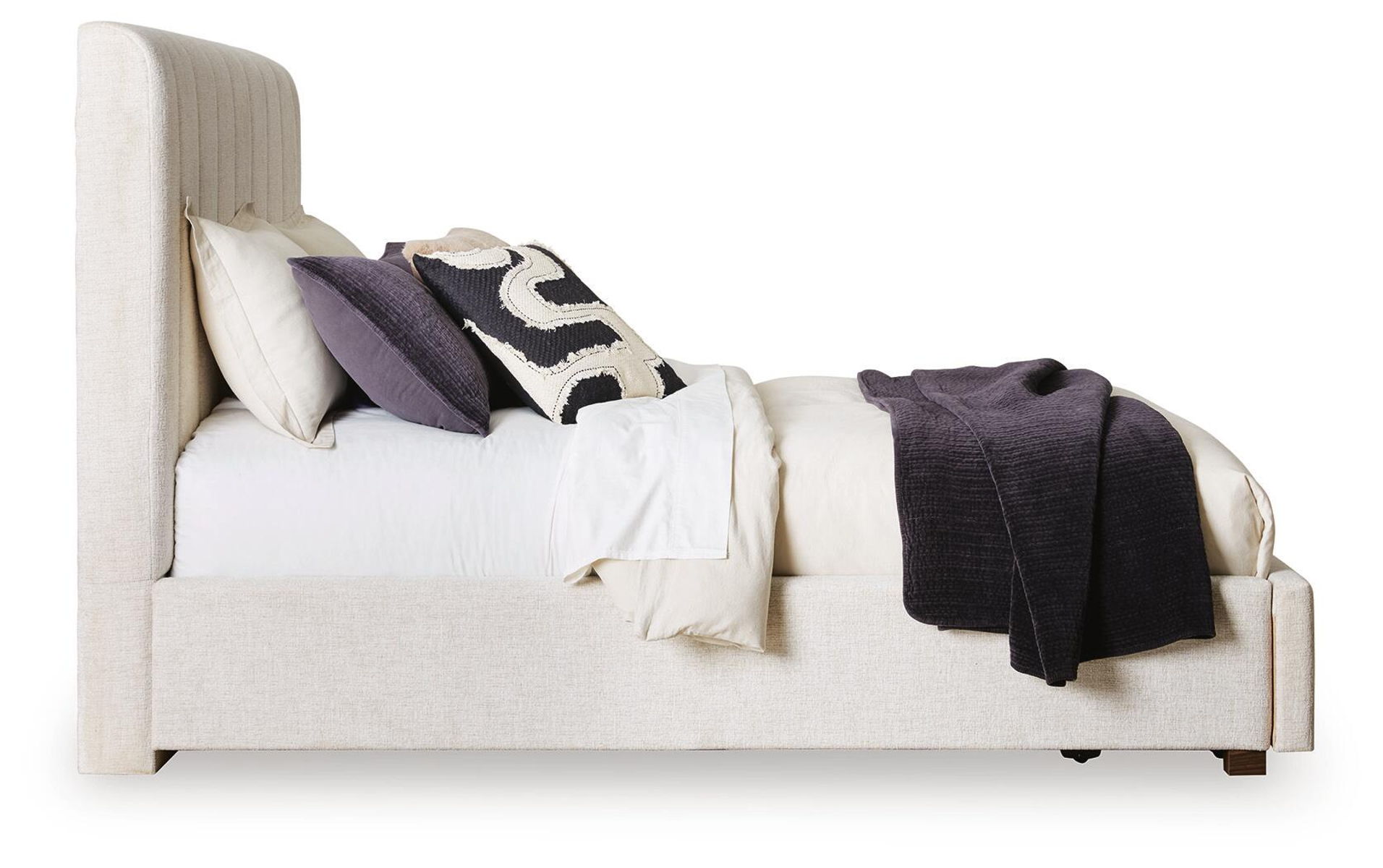 Shoralli - Queen Upholstered Storage Bed - Beige - Image 8