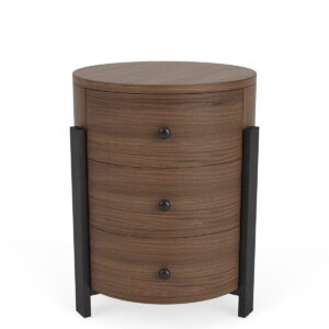 Nova - Chairside Table - Nouveau Walnut