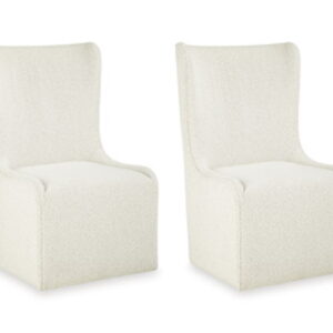 Radkin - Dining Upholstered Wingback Side Chair (Set of 2) - Off White