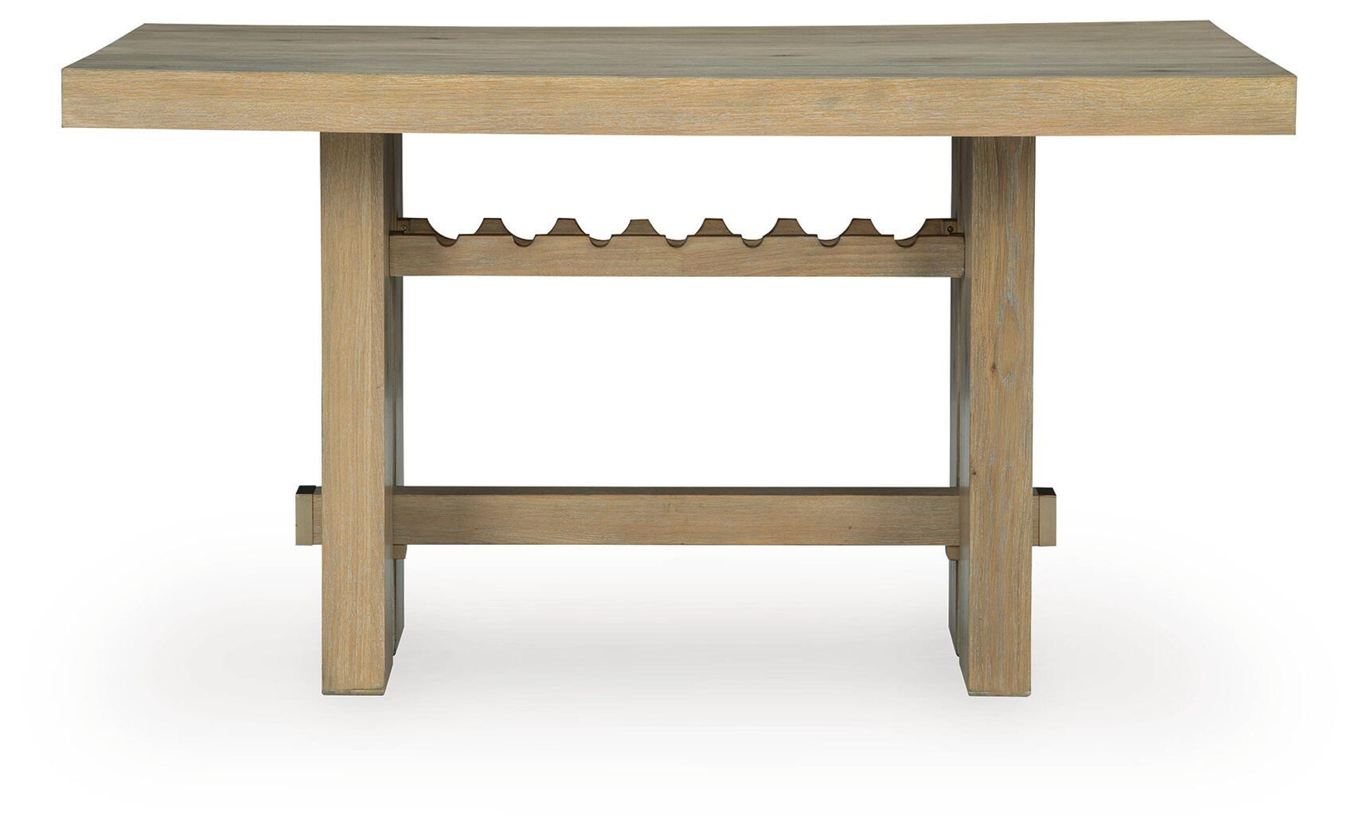 Lasinger - Rectangular Dining Room Counter Table - Light Brown - Image 2