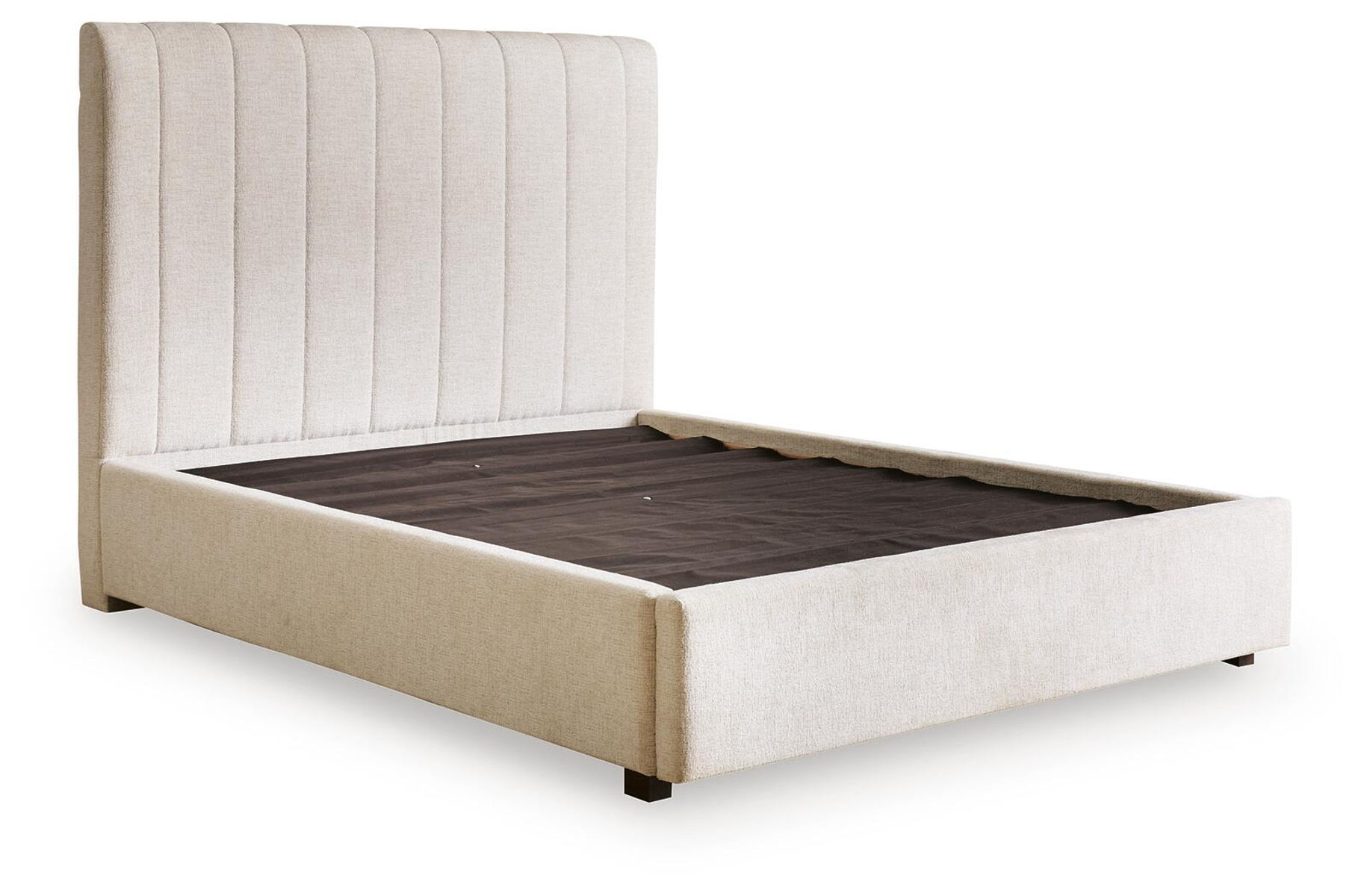 Shoralli - Queen Upholstered Storage Bed - Beige - Image 5