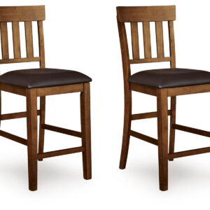Ralene - Upholstered Barstool (Set of 2) - Medium Brown