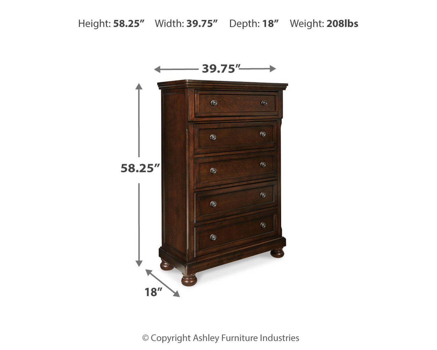 Porter - Chest - Rustic Brown - Image 7