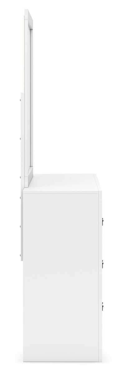 Binterglen - Dresser And Mirror - White - Image 6