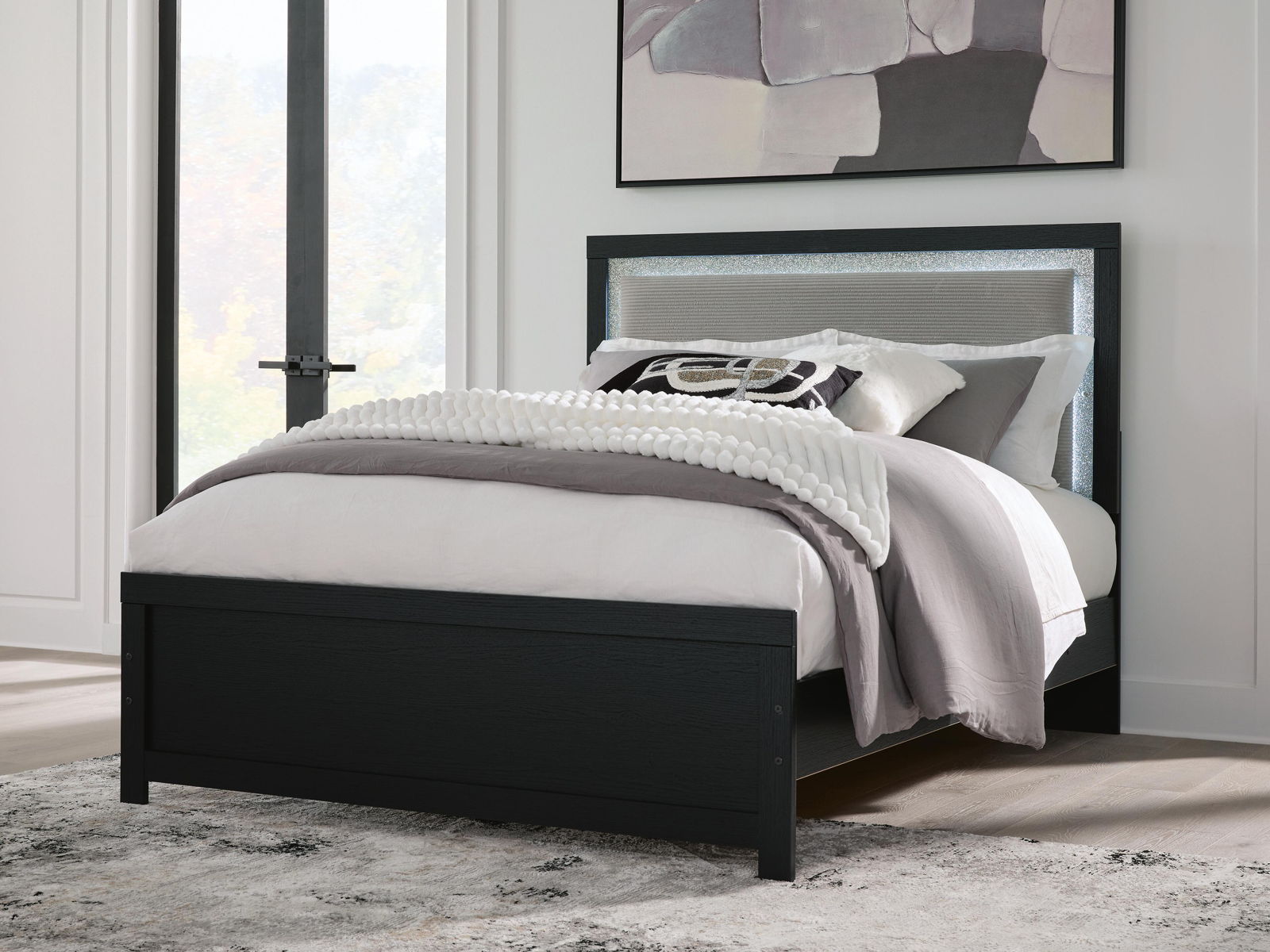 Maeling - Upholstered Panel Bed - Image 2