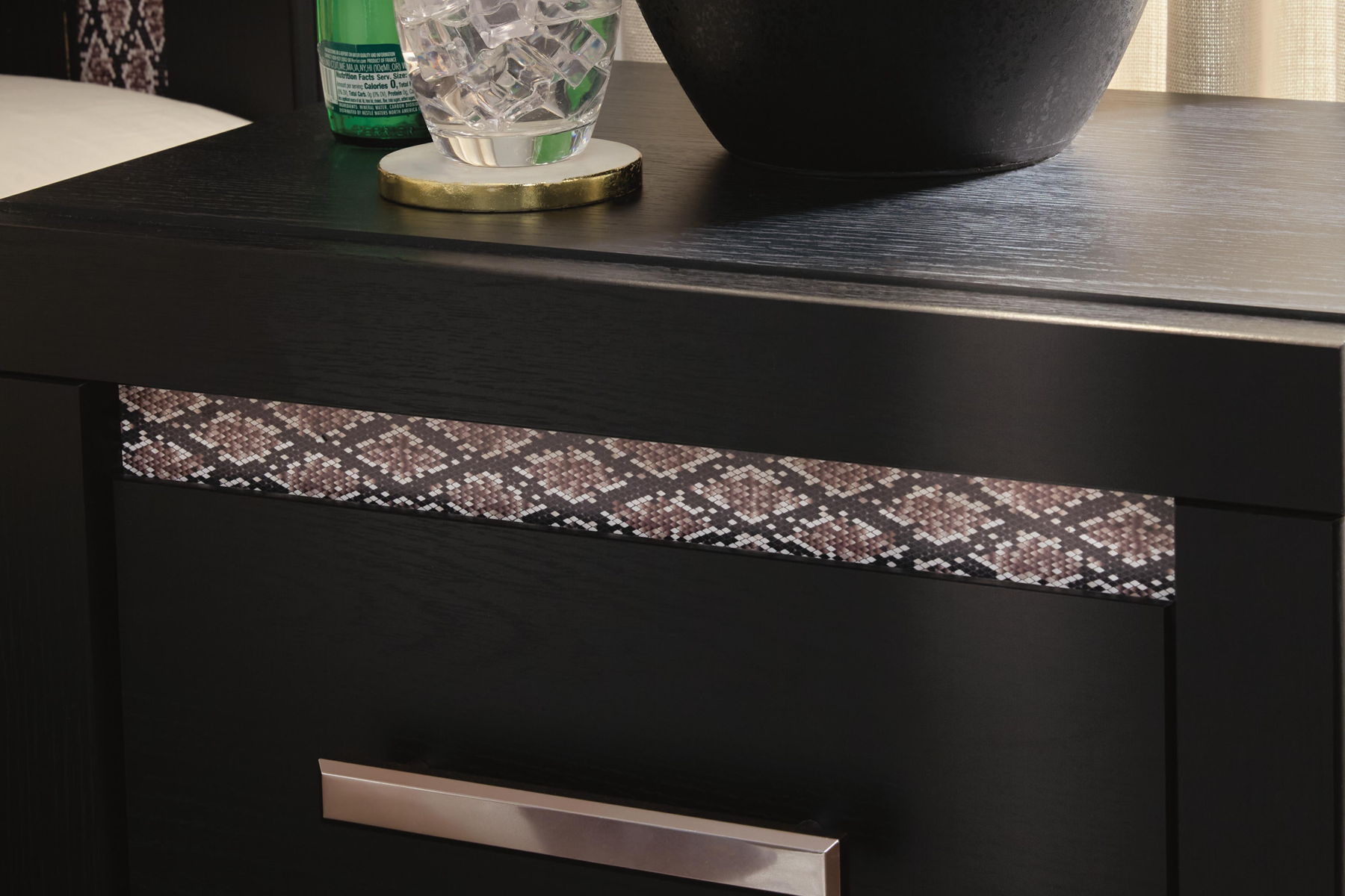 Shoralli - Two Drawer Night Stand - Black - Image 5