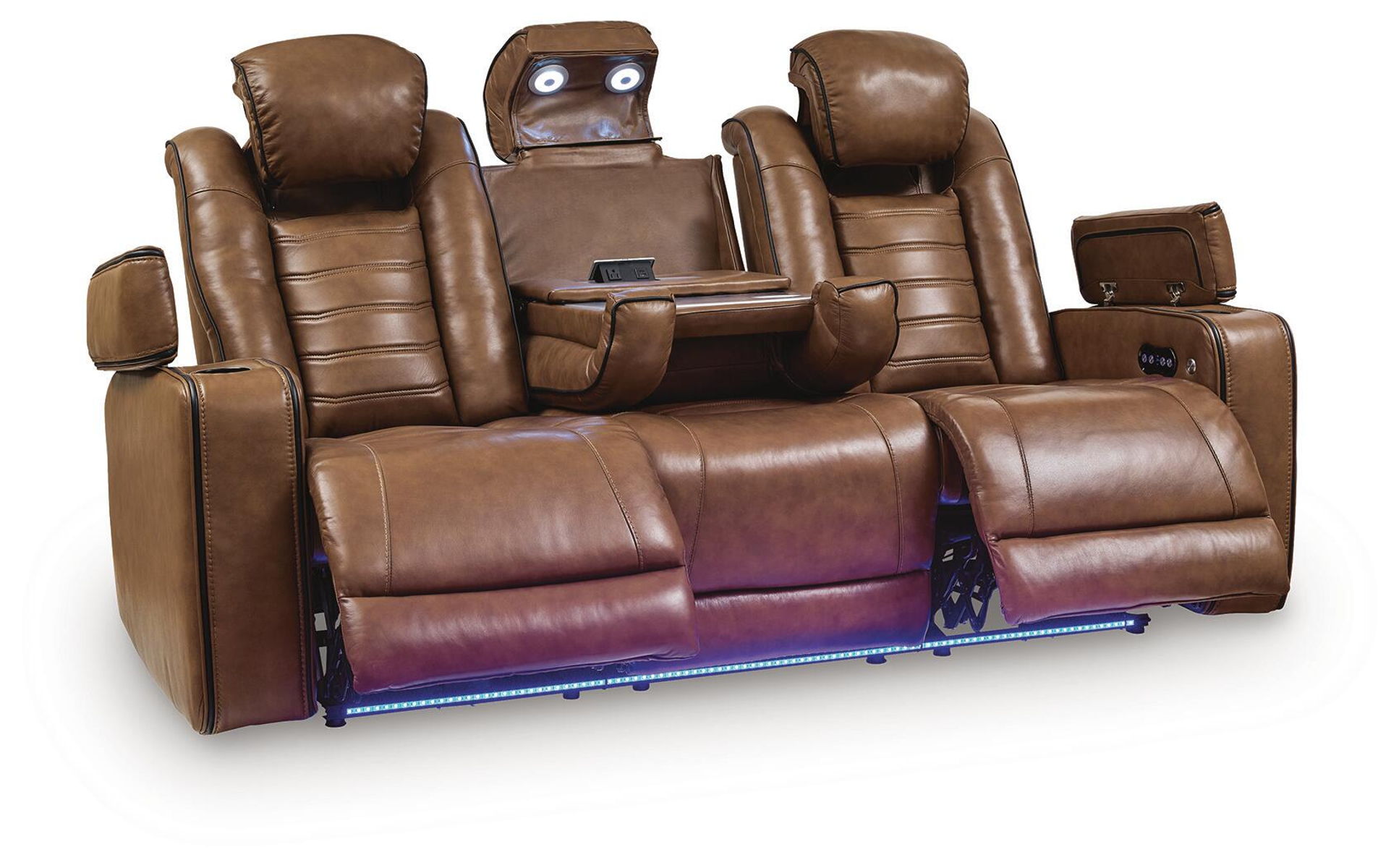 Gruaro - Power Reclining Sofa With Adjustable Headrest - Amber - Image 13