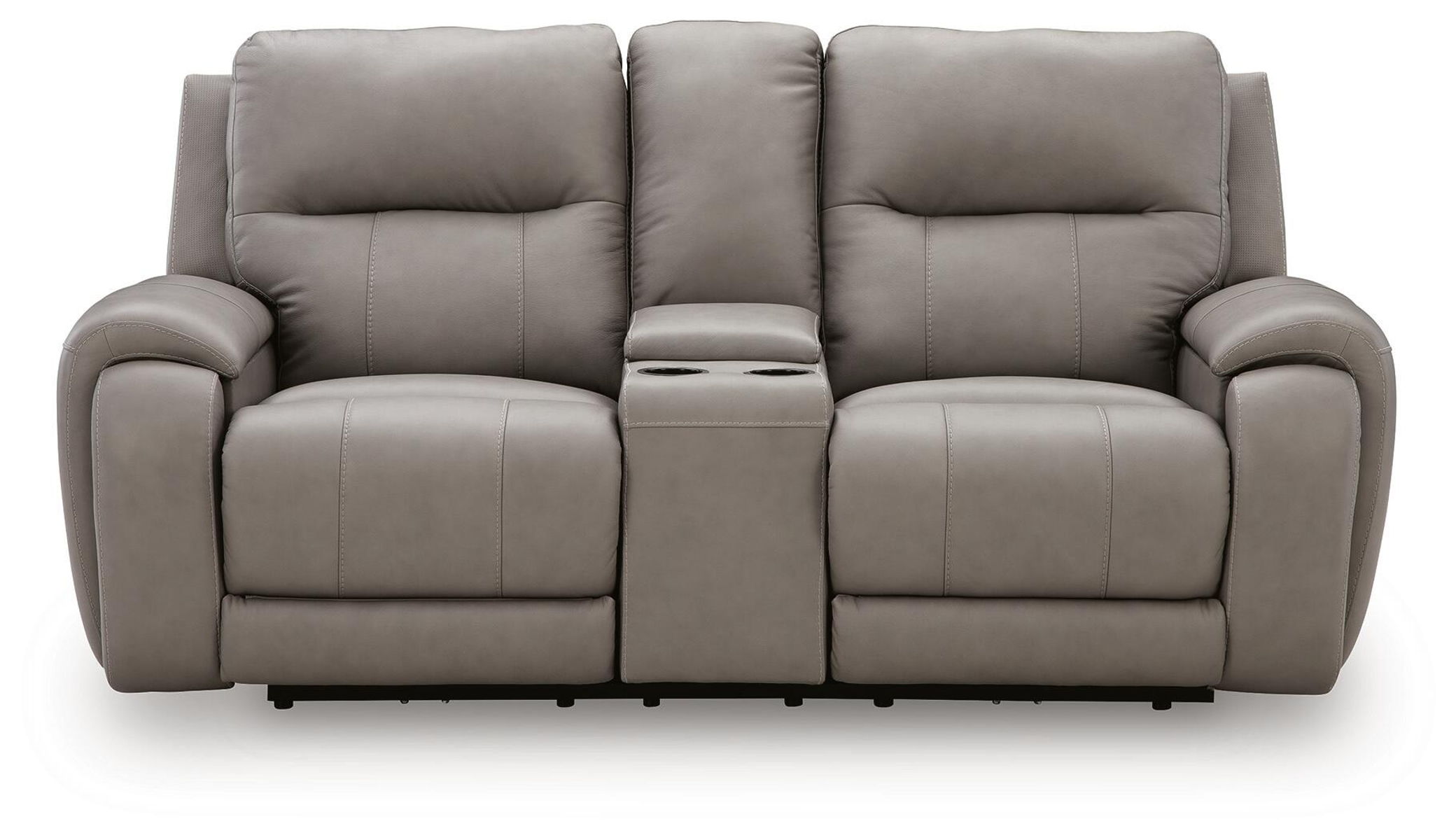 Real Moments - Power Reclining Loveseat With Audio Seating - Ash - Image 11