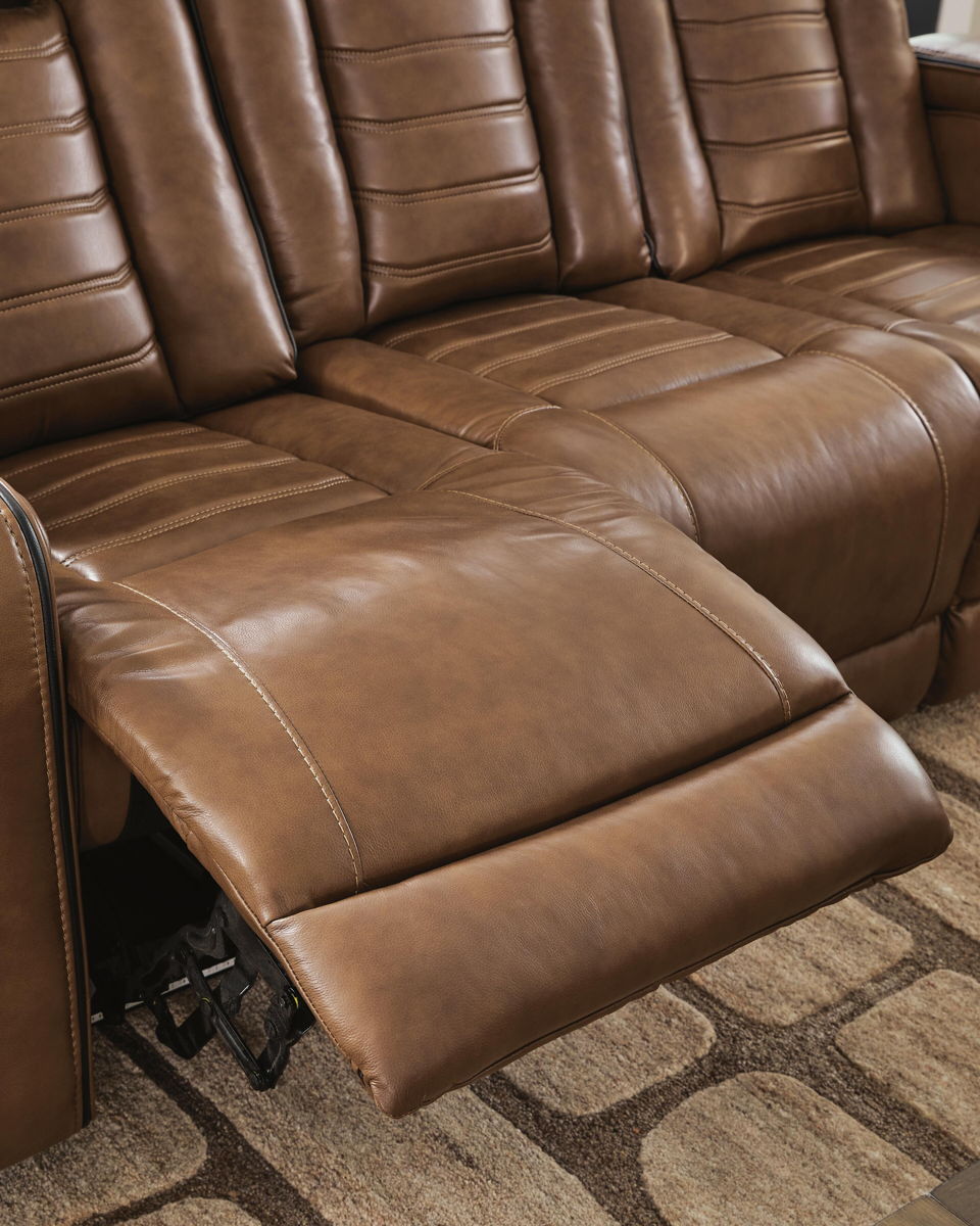 Gruaro - Power Reclining Sofa With Adjustable Headrest - Amber - Image 9
