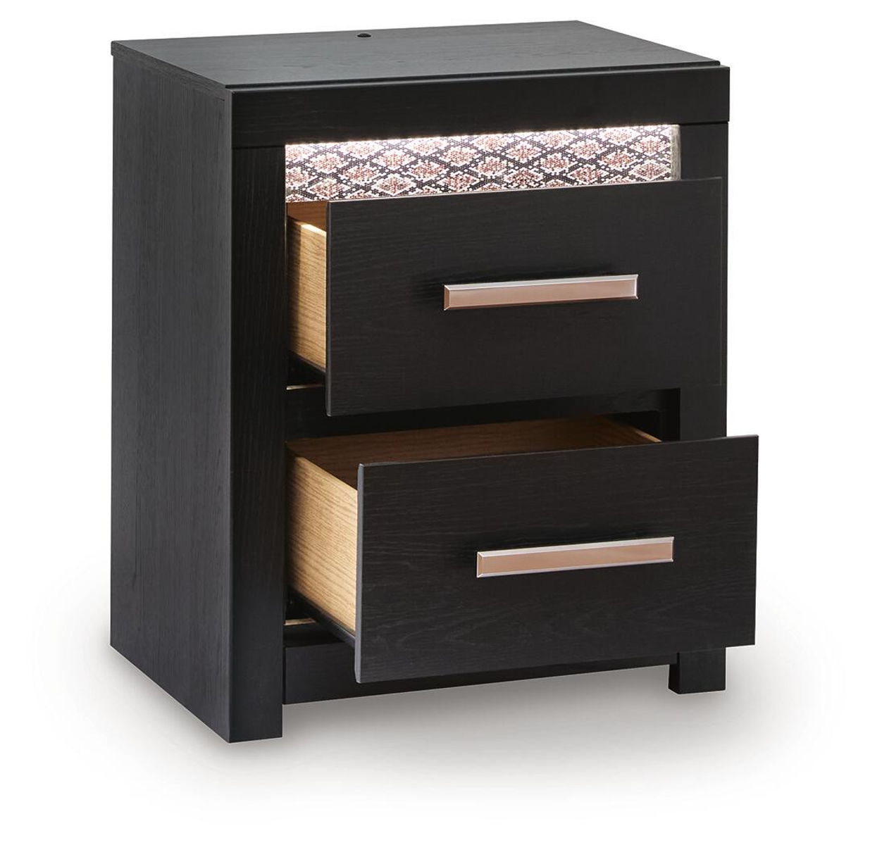 Shoralli - Two Drawer Night Stand - Black - Image 4
