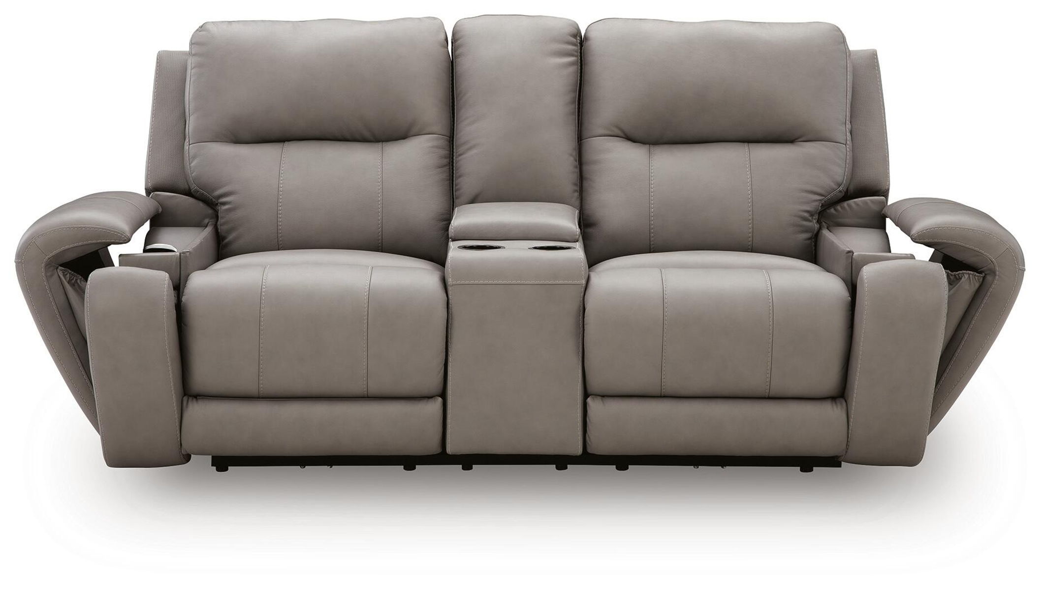 Real Moments - Power Reclining Loveseat With Audio Seating - Ash - Image 13