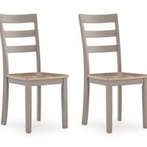Harperfeld - Dining Room Side Chair (Set of 2) - Natural / Gray