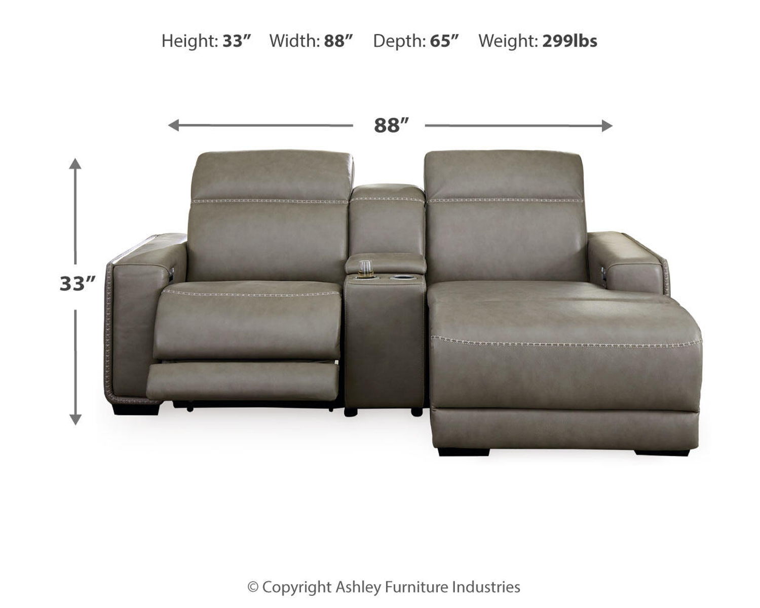 Correze - Power Reclining Sectional - Image 23