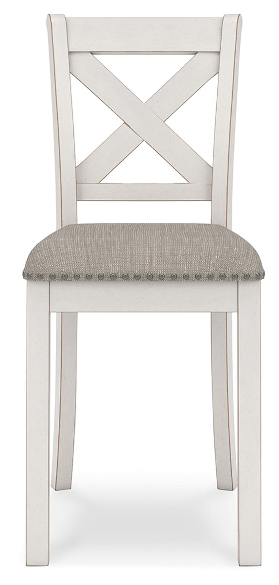 Robbinsdale - Upholstered Barstool (Set of 2) - Antique White - Image 2