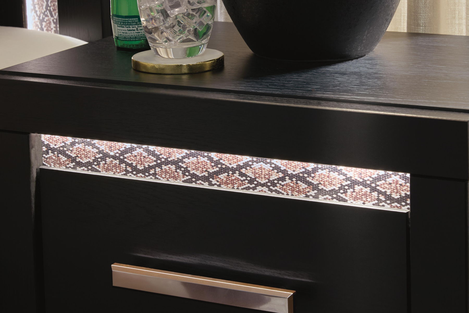 Shoralli - Two Drawer Night Stand - Black - Image 7