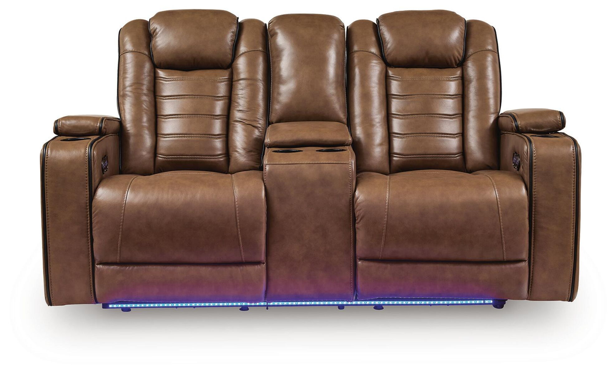 Gruaro - Power Reclining Loveseat With Console / Adjustable Headrest - Amber - Image 7