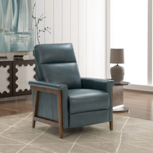 Lewiston (B) - Push Thru The Arm Recliner - Bluegray