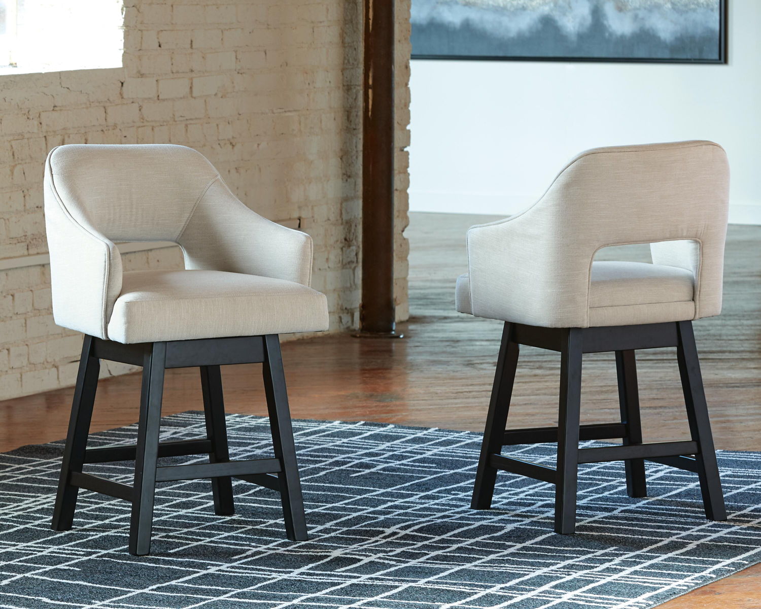 Tallenger - Upholstered Swivel Barstool (Set of 2) - Image 15