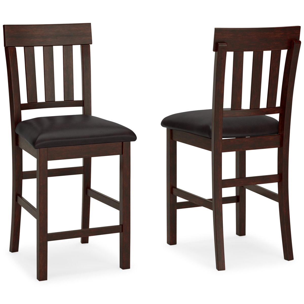 Haddigan - Upholstered Barstool (Set of 2) - Dark Brown - Image 9