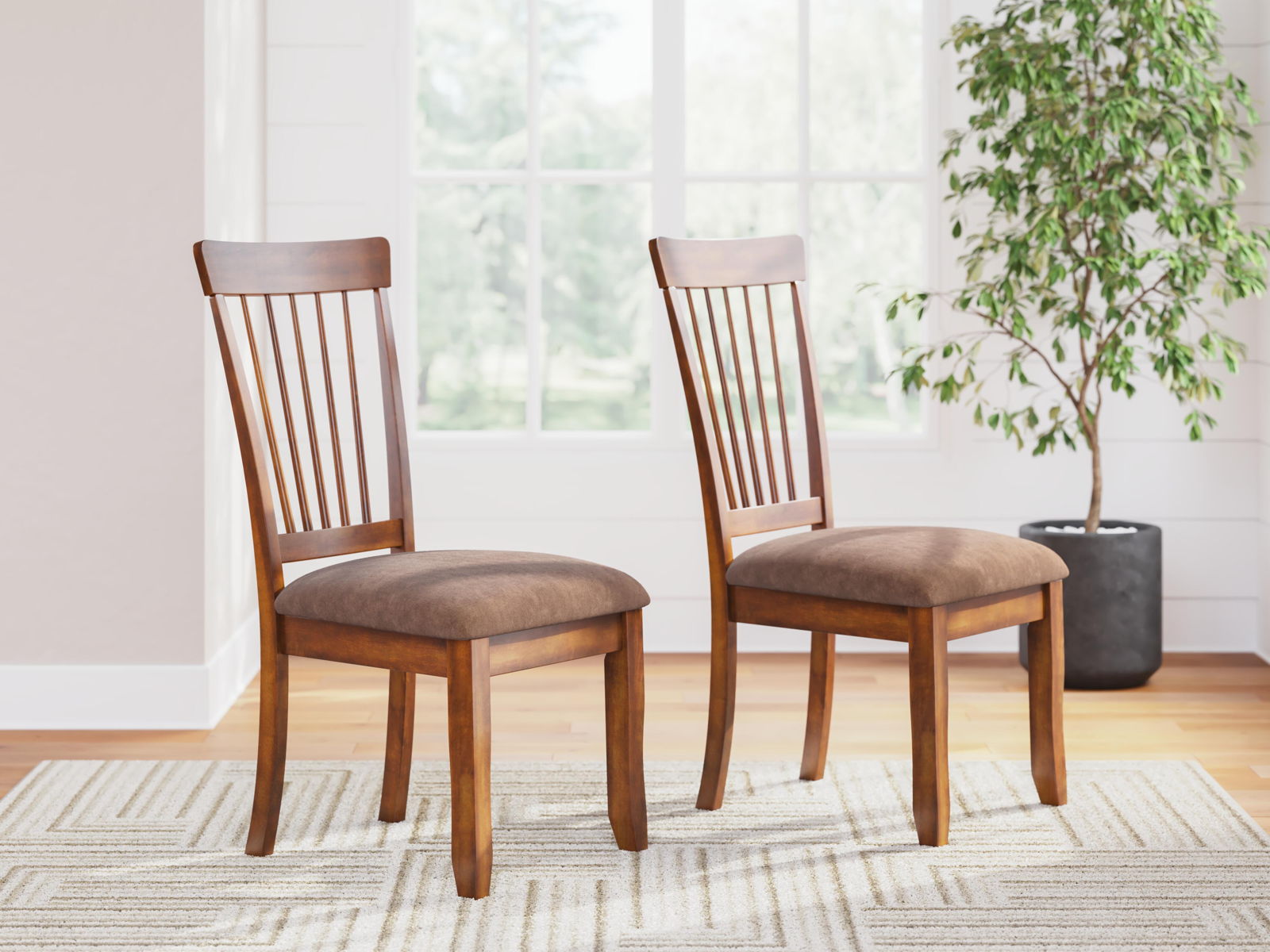 Berringer - Dining UPH Side Chair (Set of 2) - Rustic Brown - Image 7