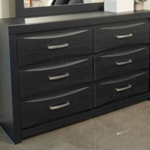 Stabotta - Six Drawer Dresser - Black