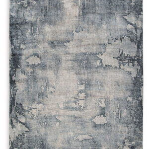 Langrich - 5' x 7' Rug - Blue / Gray / Cream
